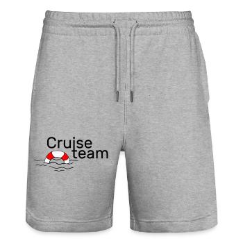 Cruiseteam - Stanley/Stella Unisex Bio Joggingshorts Trainer  - Grau meliert - Vorne - Nik (191cm) & Marisol (170cm)