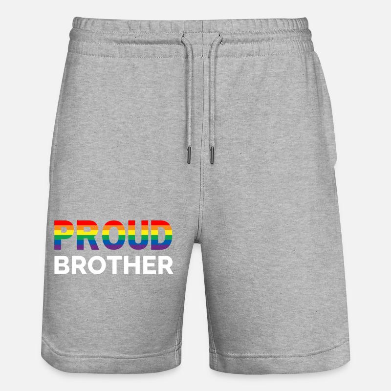 Fier frère - Short de jogging bio TRAINER Stanley/Stella unisexe - gris chiné