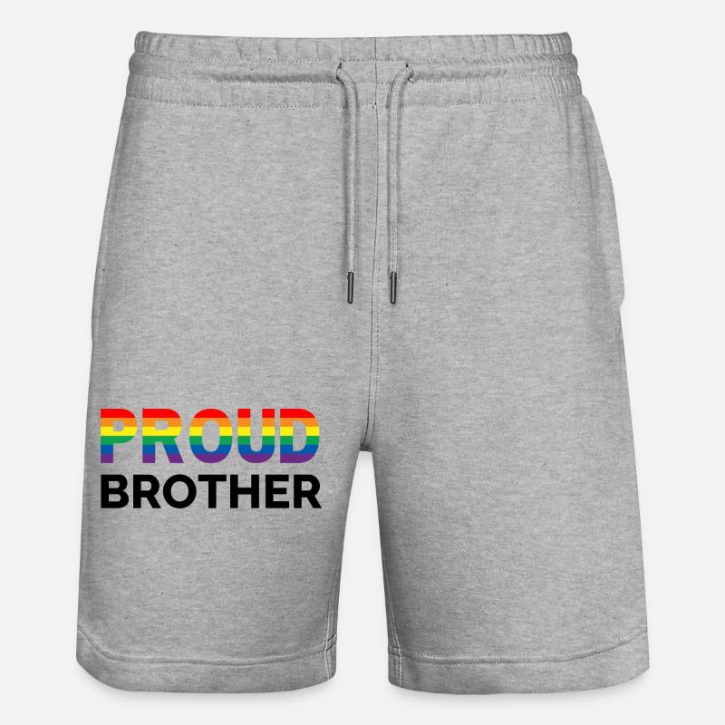 Fier frère - Short de jogging bio TRAINER Stanley/Stella unisexe - gris chiné