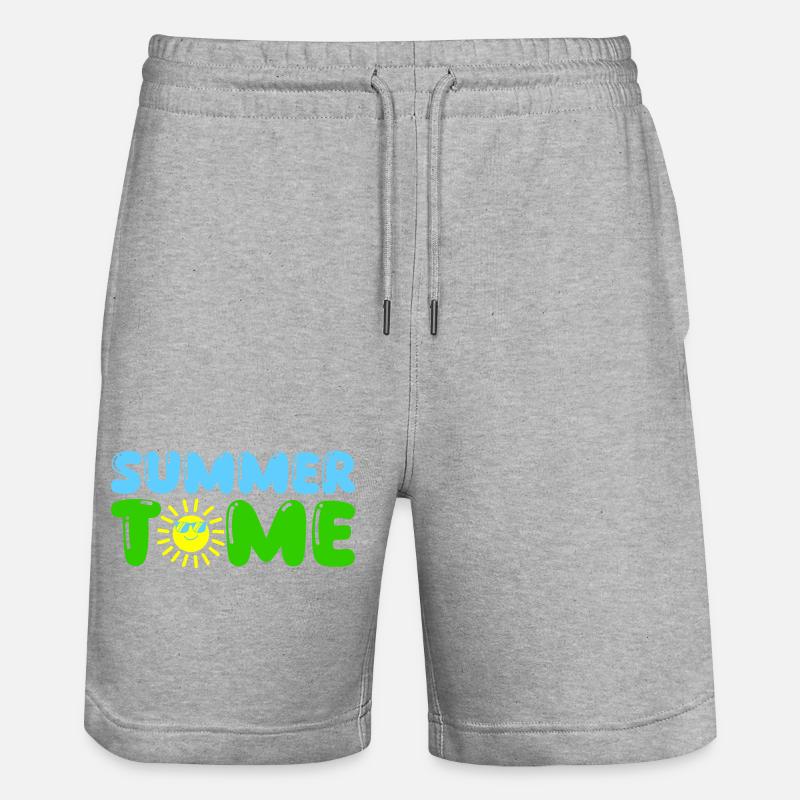 Heure d'été - Short de jogging bio TRAINER Stanley/Stella unisexe - gris chiné