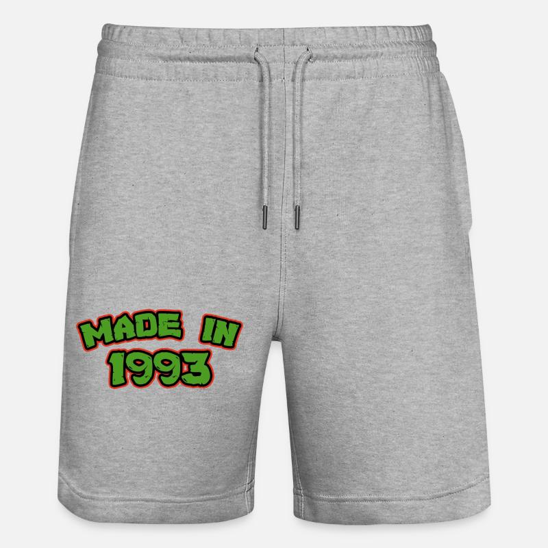 Fabriqué en 1993 - Short de jogging bio TRAINER Stanley/Stella unisexe - gris chiné