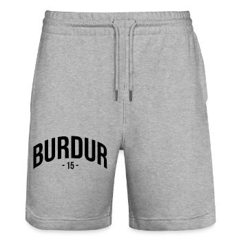 Burdur 15 Turquie Turquie TR Cadeau Vacances - Short de jogging bio TRAINER Stanley/Stella unisexe - gris chiné - Devant - Nik (191cm) & Marisol (170cm)