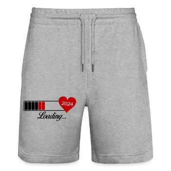 loading 2024 - Stanley/Stella Unisex Bio Joggingshorts Trainer  - Grau meliert - Vorne - Nik (191cm) & Marisol (170cm)