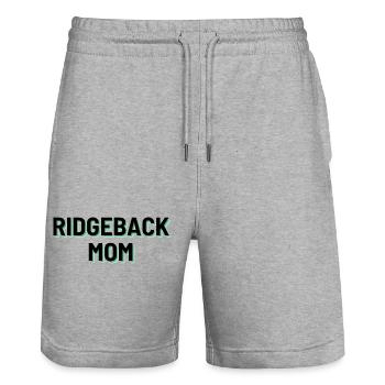 Ridgeback Mom - Stanley/Stella Unisex Bio Joggingshorts Trainer  - Grau meliert - Vorne - Nik (191cm) & Marisol (170cm)
