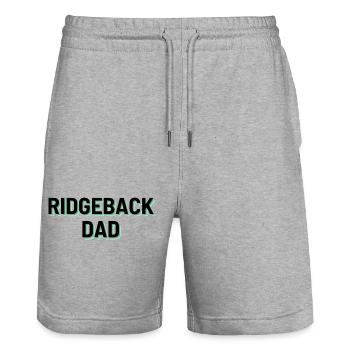 Ridgeback Dad - Stanley/Stella Unisex Bio Joggingshorts Trainer  - Grau meliert - Vorne - Nik (191cm) & Marisol (170cm)