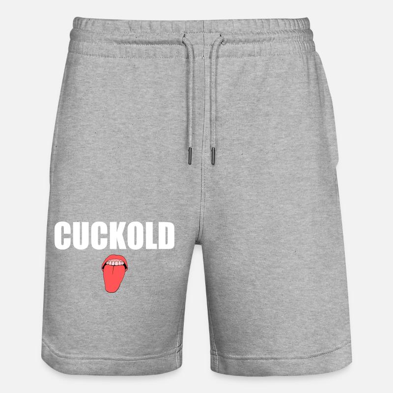 Cuckold - Short de jogging bio TRAINER Stanley/Stella unisexe - gris chiné