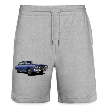 TCT-260 - Stanley/Stella Unisex Bio Joggingshorts Trainer  - Grau meliert - Vorne - Nik (191cm) & Marisol (170cm)