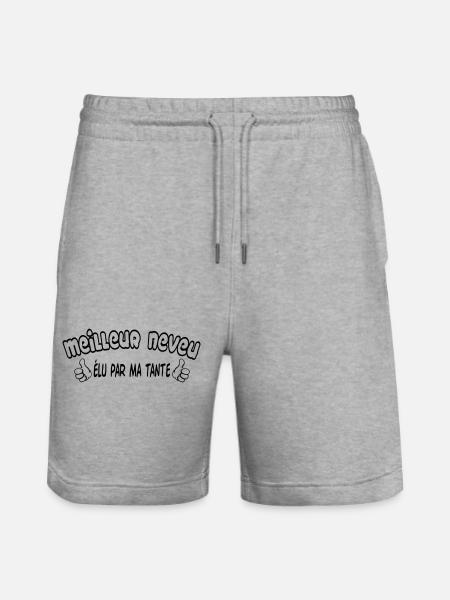 BESTER Neffe - Stanley/Stella Unisex Bio Joggingshorts Trainer  - Grau meliert