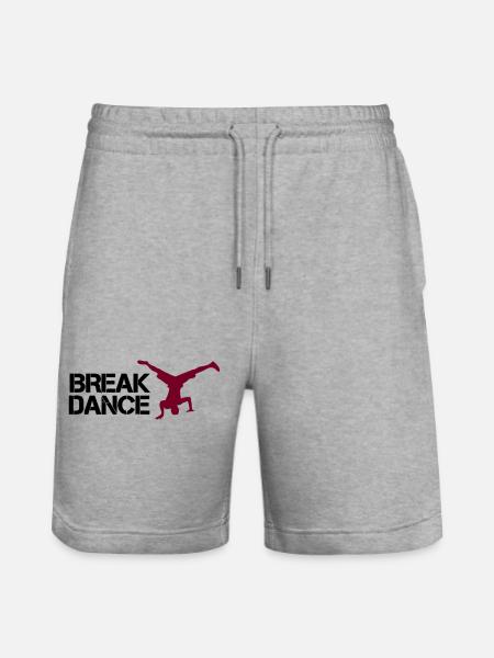 break dance - Stanley/Stella Trainer Unisex Organic Jogging Shorts - heather grey
