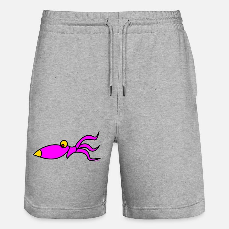 Chemises Squid - Short de jogging bio TRAINER Stanley/Stella unisexe - gris chiné