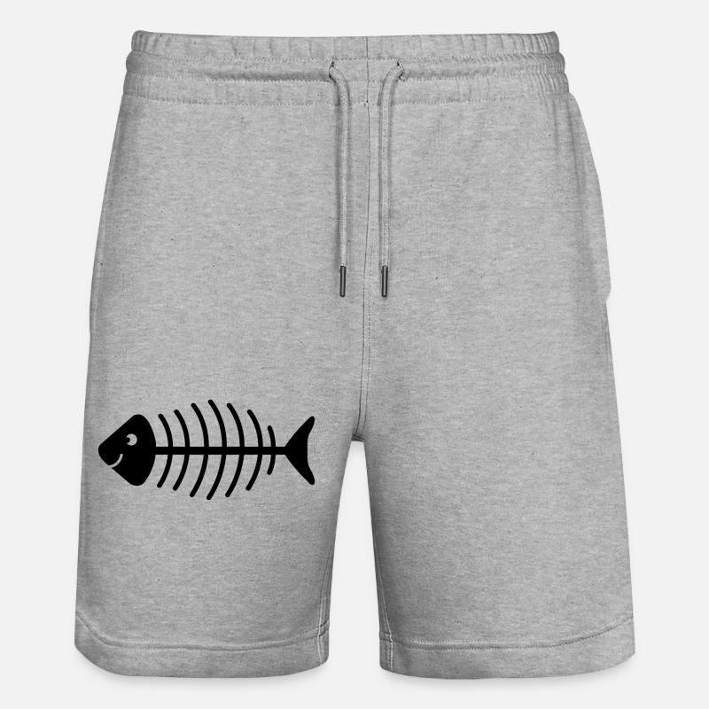 fischgrete - Stanley/Stella Unisex Bio Joggingshorts Trainer  - Grau meliert
