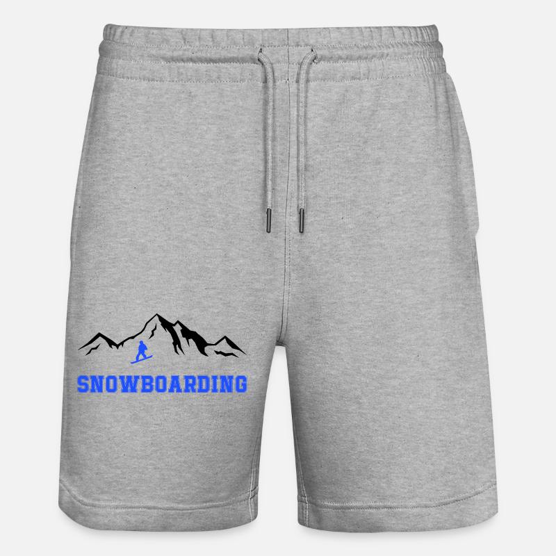 Planche à neige - Short de jogging bio TRAINER Stanley/Stella unisexe - gris chiné