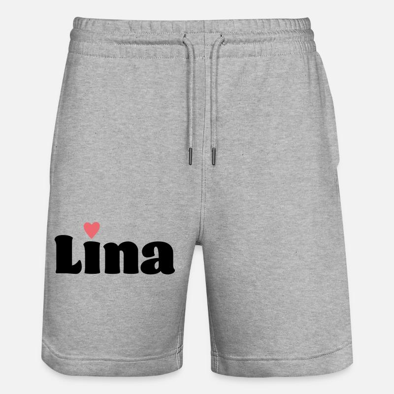 Lina Geschenk - Stanley/Stella Unisex Bio Joggingshorts Trainer  - Grau meliert