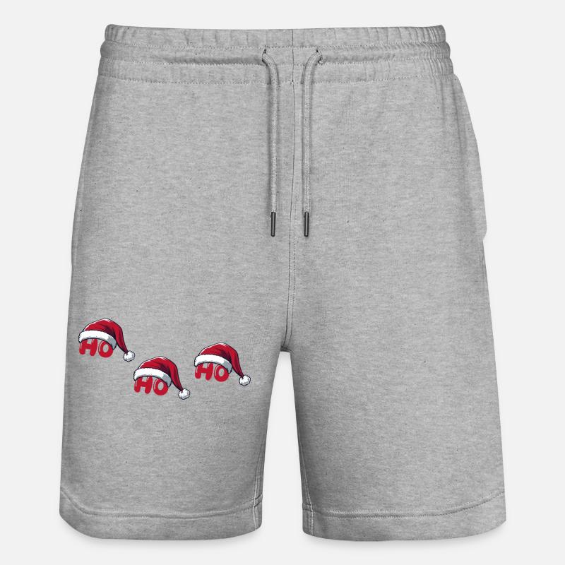 Père Noël Ho Ho Ho - Short de jogging bio TRAINER Stanley/Stella unisexe - gris chiné