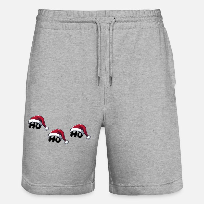 Père Noël Ho Ho Ho - Short de jogging bio TRAINER Stanley/Stella unisexe - gris chiné