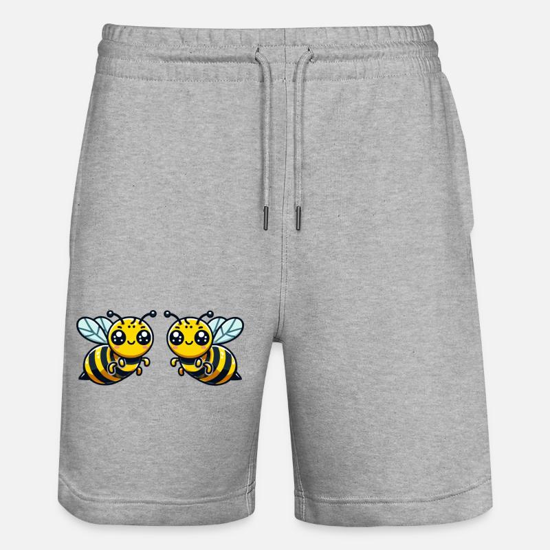 Guêpe abeille 2 - Short de jogging bio TRAINER Stanley/Stella unisexe - gris chiné