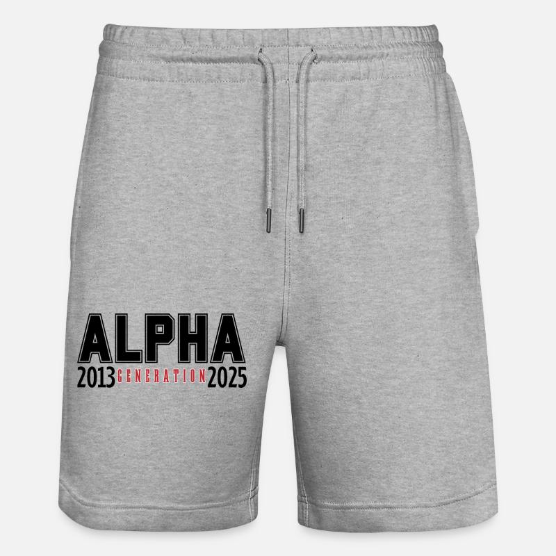 La génération alpha 2013-2025 - Short de jogging bio TRAINER Stanley/Stella unisexe - gris chiné