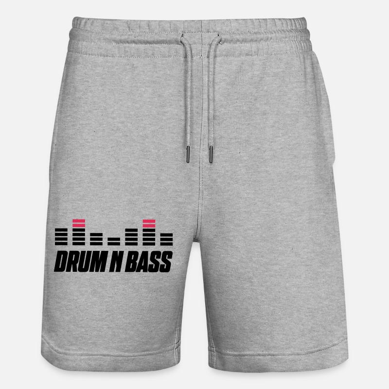 drum bass - Stanley/Stella Unisex Bio Joggingshorts Trainer  - Grau meliert