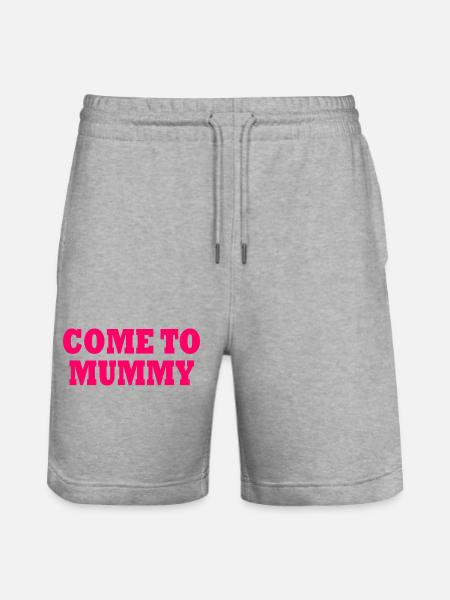 come to mummy - Stanley/Stella Unisex Bio Joggingshorts Trainer - Grau meliert