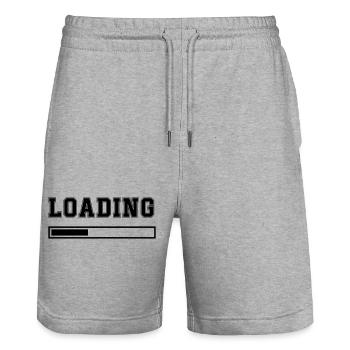 Chargement - Short de jogging bio TRAINER Stanley/Stella unisexe - gris chiné - Devant - Nik (191cm) & Marisol (170cm)