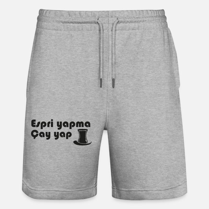Esprii yapma Cay yap - Short de jogging bio TRAINER Stanley/Stella unisexe - gris chiné