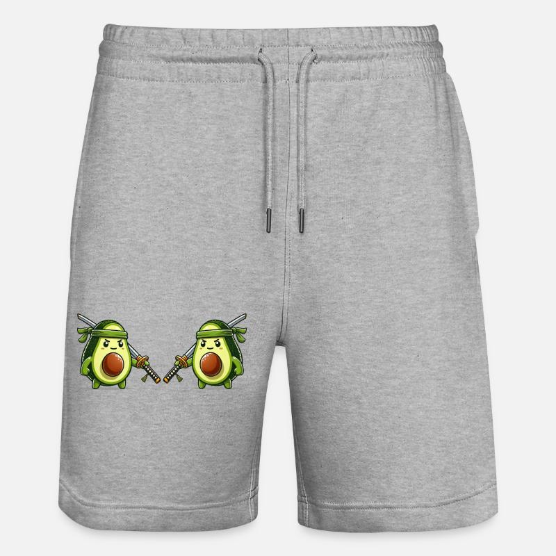 Avocat Samouraï 2 - Short de jogging bio TRAINER Stanley/Stella unisexe - gris chiné