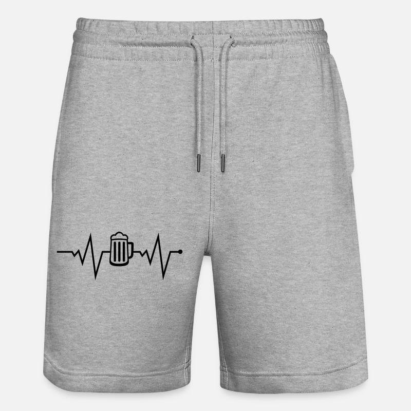 Bière Beat - Short de jogging bio TRAINER Stanley/Stella unisexe - gris chiné