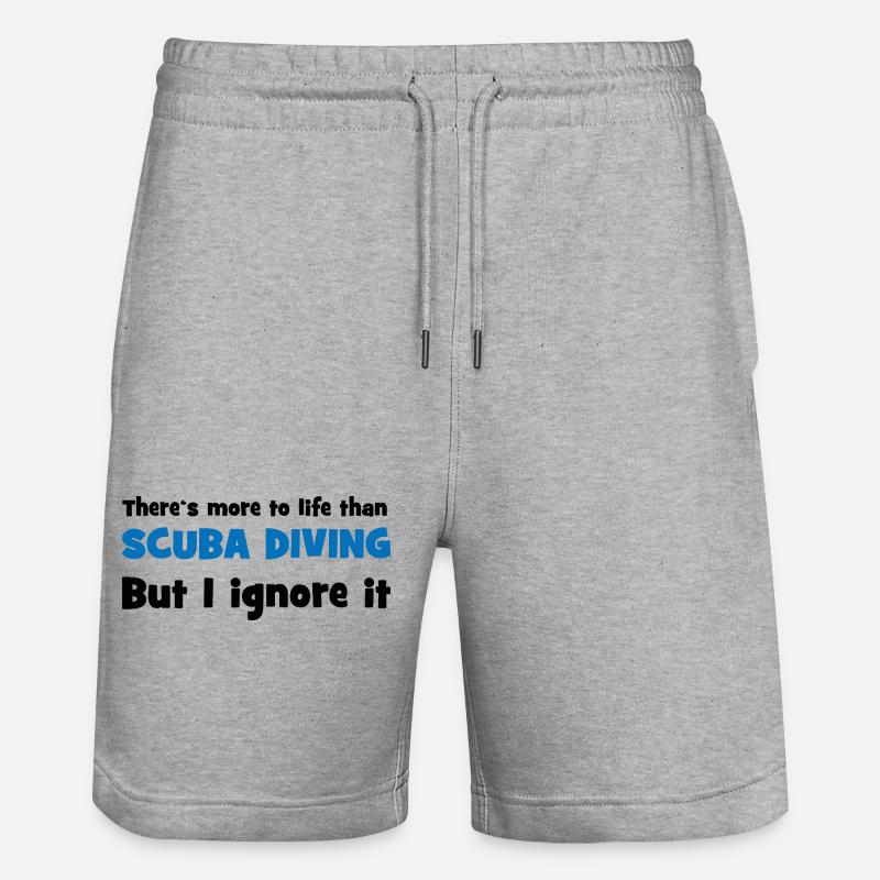 Tauchen - Stanley/Stella Unisex Bio Joggingshorts Trainer  - Grau meliert