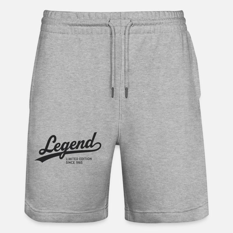 Legend Limited Edition Since 1985 - Stanley/Stella Unisex Bio Joggingshorts Trainer - Grau meliert