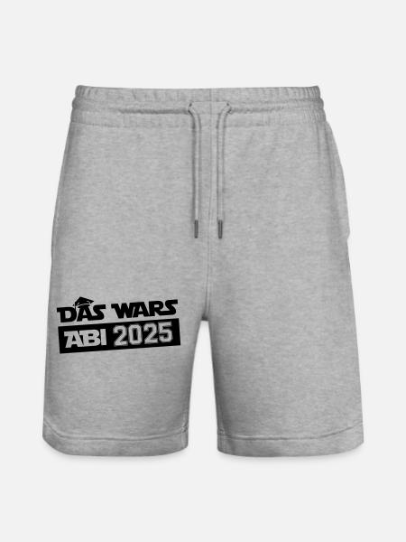 Abitur That's it 2025 - Stanley/Stella Trainer Unisex Organic Jogging Shorts - heather grey