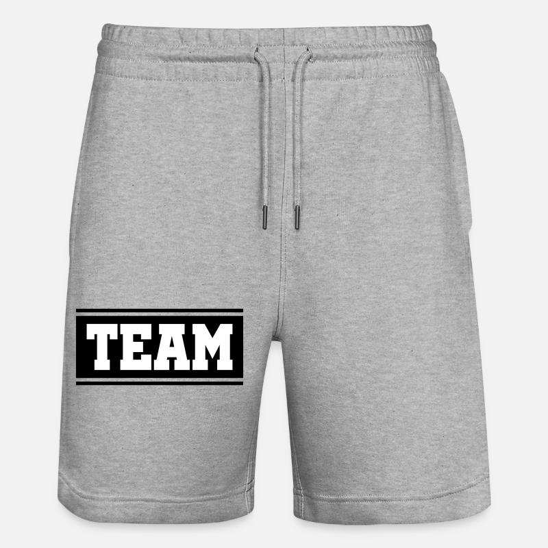 Équipe Mannschaft - Short de jogging bio TRAINER Stanley/Stella unisexe - gris chiné