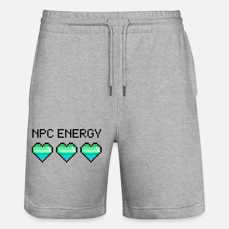 Énergie des PNJ - Short de jogging bio TRAINER Stanley/Stella unisexe - gris chiné