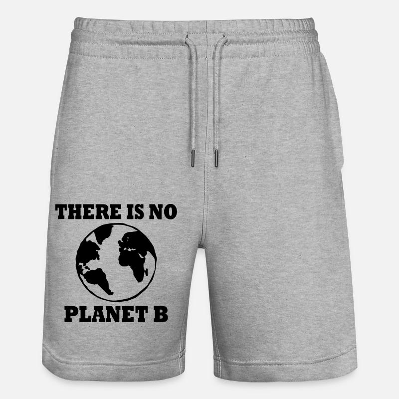 There is no planet B - Short de jogging bio TRAINER Stanley/Stella unisexe - gris chiné
