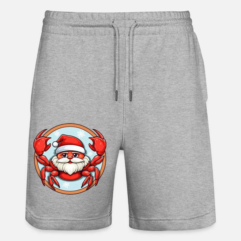 Crabe de Noël - Short de jogging bio TRAINER Stanley/Stella unisexe - gris chiné