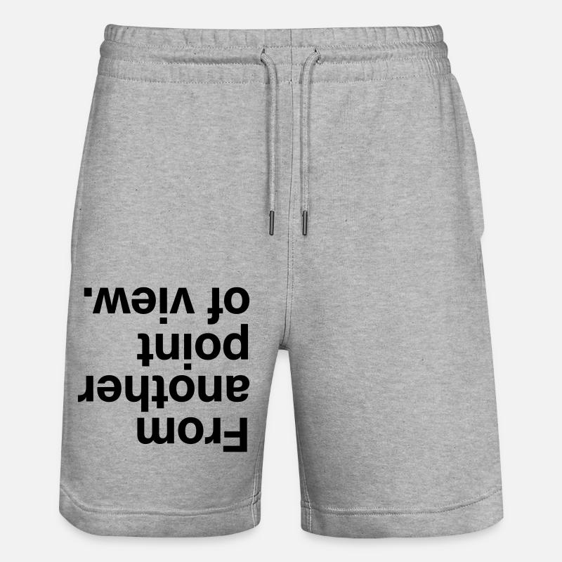From another point of view - Stanley/Stella Unisex Bio Joggingshorts Trainer  - Grau meliert