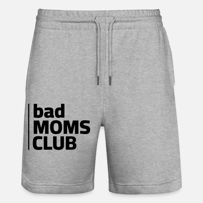 Bad Moms Club Logo - Short de jogging bio TRAINER Stanley/Stella unisexe - gris chiné
