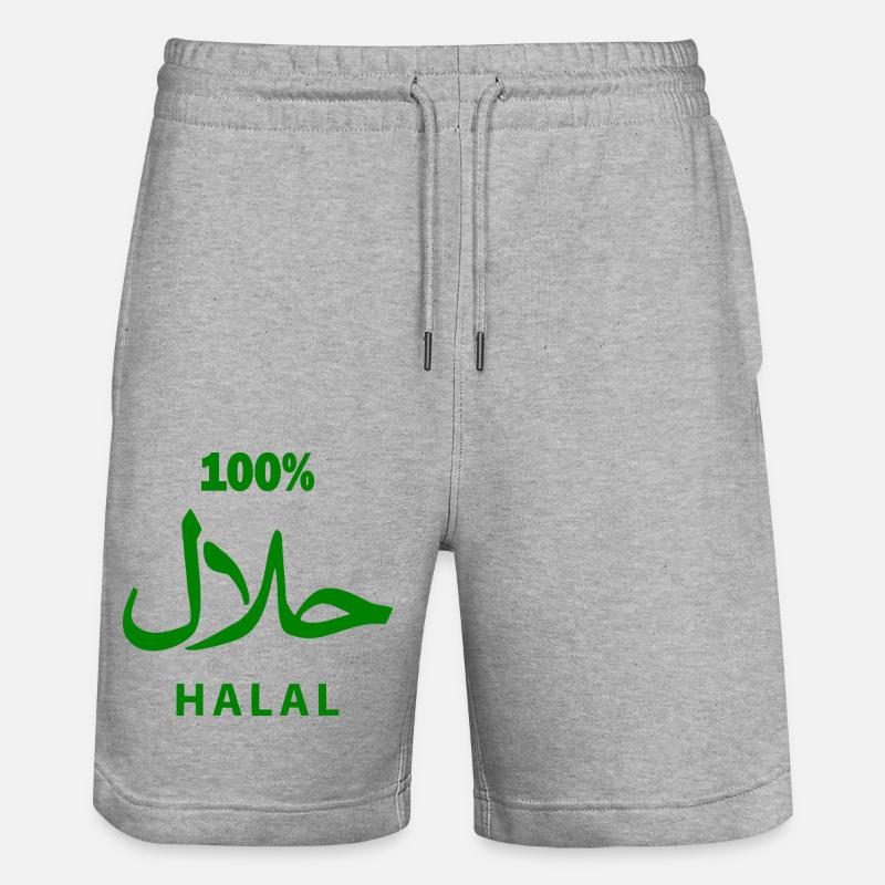 Halal - Short de jogging bio TRAINER Stanley/Stella unisexe - gris chiné