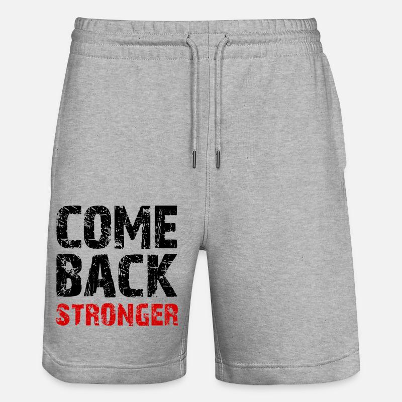 Revenez plus fort - Short de jogging bio TRAINER Stanley/Stella unisexe - gris chiné