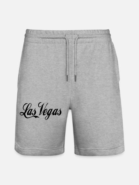 Las Vegas - Stanley/Stella Trainer Unisex Organic Jogging Shorts - heather grey