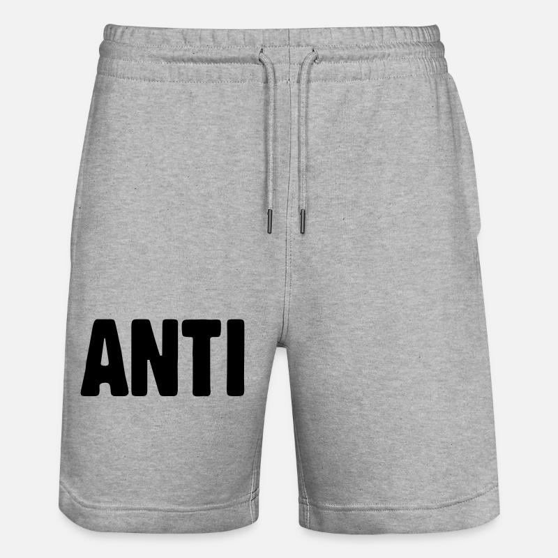 Anti - Stanley/Stella Unisex Bio Joggingshorts Trainer  - Grau meliert