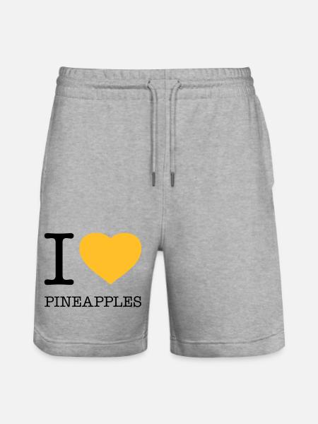 J’AIME LES ANANAS Ananas - Short de jogging bio TRAINER Stanley/Stella unisexe - gris chiné