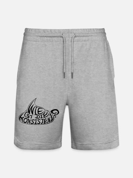 wie_ist_die_konsistenz - Stanley/Stella Unisex Bio Joggingshorts Trainer  - Grau meliert