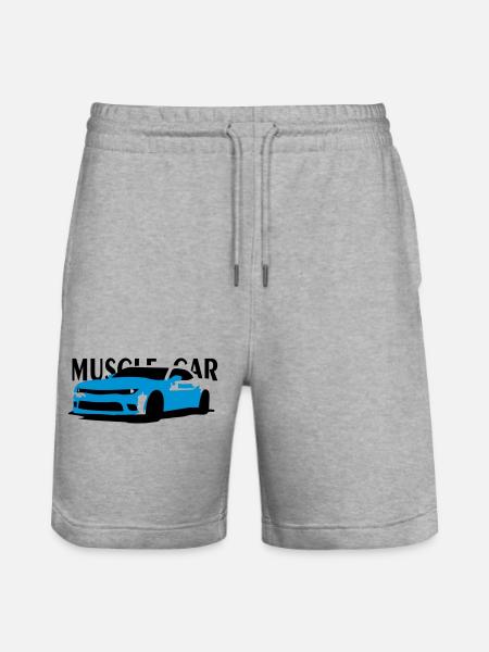 MuscleCar - Stanley/Stella Unisex Bio Joggingshorts Trainer  - Grau meliert