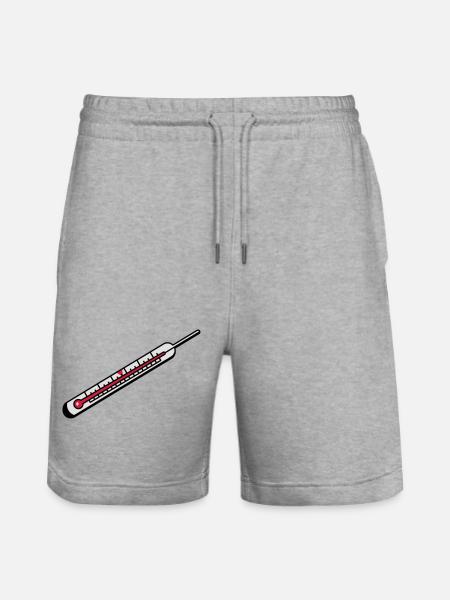 A mercury thermometer - Stanley/Stella Trainer Unisex Organic Jogging Shorts - heather grey