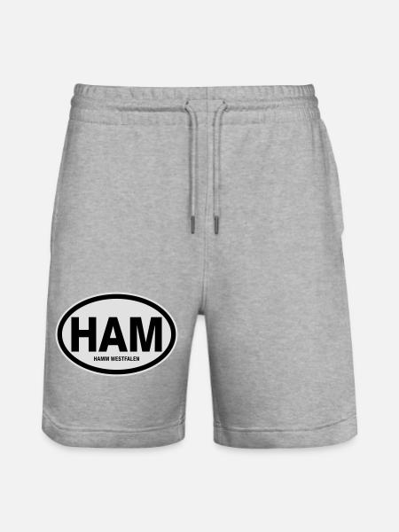 HAM Hamm Westfalen - Stanley/Stella Unisex Bio Joggingshorts Trainer  - Grau meliert