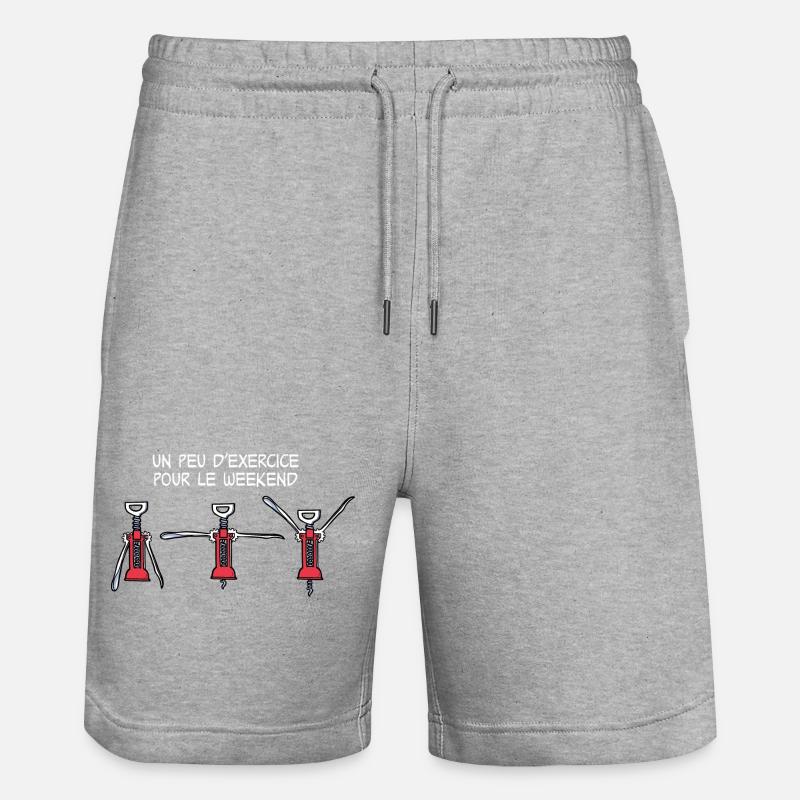 Exercice pour le weekend - Short de jogging bio TRAINER Stanley/Stella unisexe - gris chiné