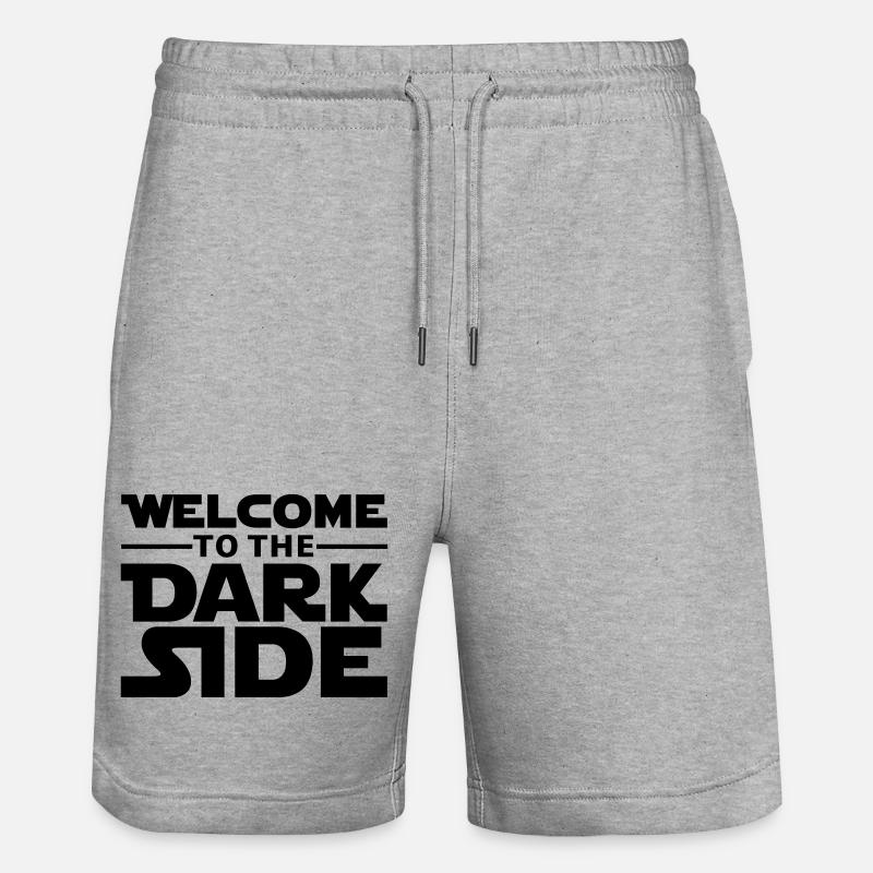 Welcome to the dark side - Short de jogging bio TRAINER Stanley/Stella unisexe - gris chiné