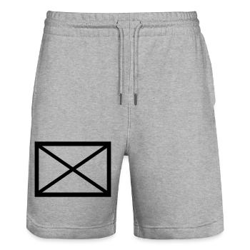 Infanterie - Taktisches Zeichen  - Stanley/Stella Unisex Bio Joggingshorts Trainer  - Grau meliert - Vorne - Nik (191cm) & Marisol (170cm)