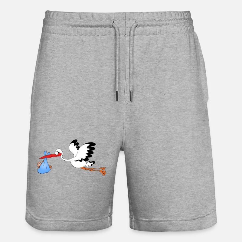 C'est un garçon ! - Short de jogging bio TRAINER Stanley/Stella unisexe - gris chiné