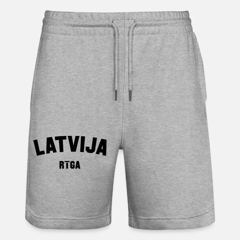 RIGA, Lettonie, Lettonie - Short de jogging bio TRAINER Stanley/Stella unisexe - gris chiné